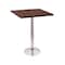 Holland Bar Stool Co 42" 214 Chrome Table, 30" x 30" Square Top 214-1642CH30SQ - alternate 2